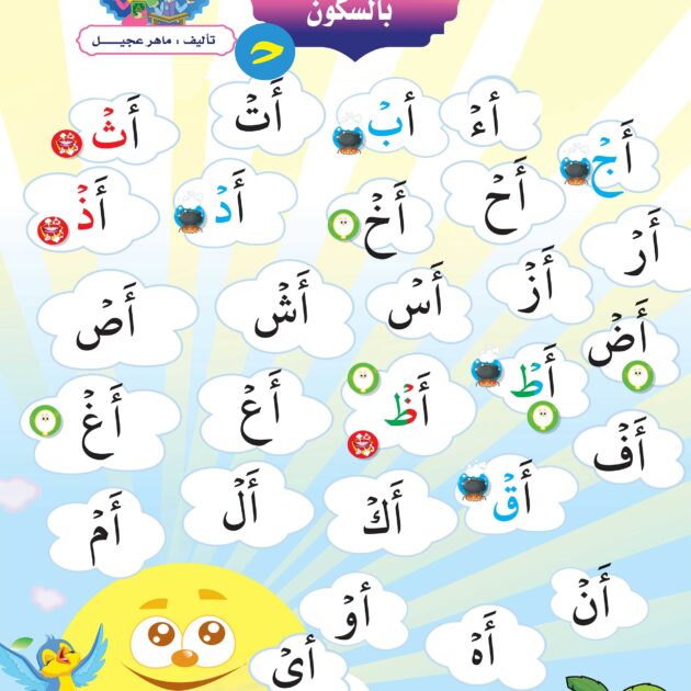 لوحة حروف بالسكون